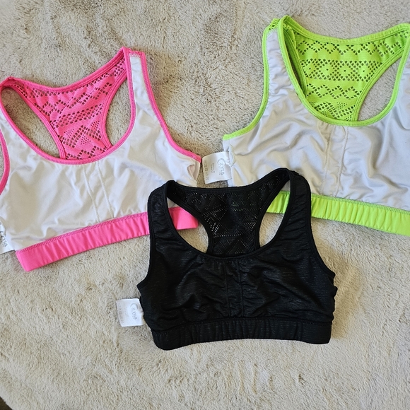 ❌️ SOLD Zyia Bomber Mesh Back Sports Bra Small Lot of 3 - Picture 7 of 12